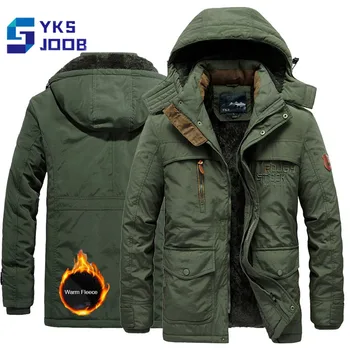  Зимние походные куртки Softshell для мужчин, уличная ветрозащитная верхняя одежда из теплого флиса, водонепроницаемая съемная шапка, парка, пальто