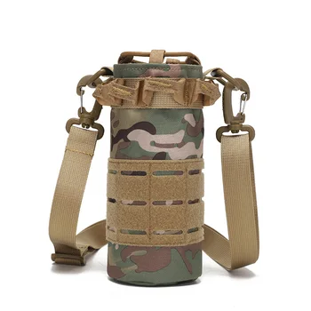  Тактический чехол для бутылки с водой Molle, нейлоновая Уличная Военная дорожная сумка для чайника с плечевым ремнем