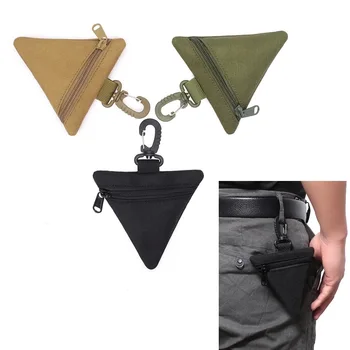  Военная наружная портативная треугольная сумка Molle, тактический кошелек для монет, ключ, ручная поясная мини-сумка для пеших прогулок, кемпинга, охоты, EDC-сумка