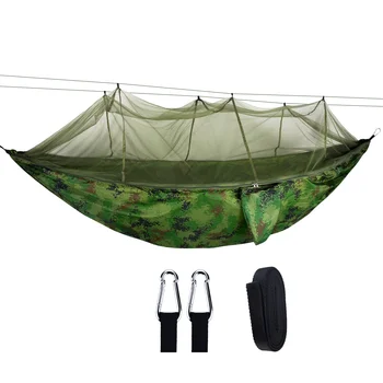  Открытый гамак с москитной сеткой, двойная 210-тонная нейлоновая противомоскитная парашютная ткань, воздушная палатка для кемпинга