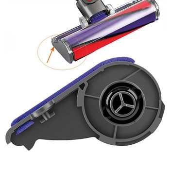  Торцевая крышка роликовой щетки для замены пылесоса Dyson V6 V7 V8 V10 V11, мягкая бархатная боковая крышка всасывающей головки