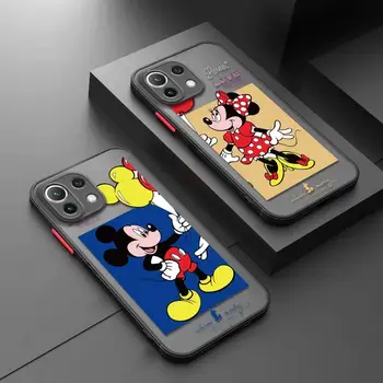  Disney Mickey Minnie Sweet Love Матовый Чехол Для Xiaomi Poco X3 NFC X3Pro M5 M3 F3 Чехол для Mi 11 12 13 11X 12X Pro 12T 11T 10T