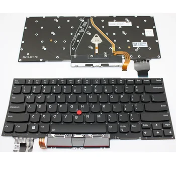  Новая клавиатура с подсветкой для LENOVO Thinkpad X1 Carbon 2019 7th US black