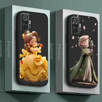 Чехол для Телефона Xiaomi Redmi Note 12 11S 11T 9S 8T 9T 10 Pro 9 11 Pro 10S 8 7 10 Силиконовый Чехол Disney Princess Jasmine Cases Cover