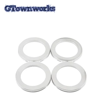  GTownworks 4 шт. Центрирующие кольца ступицы 108 мм (4,25 дюйма) (+-1 мм)/78,1 мм (3,07 дюйма) (+-1 мм) Распорка отверстия центрального кольца ступицы колеса Из алюминиевого сплава