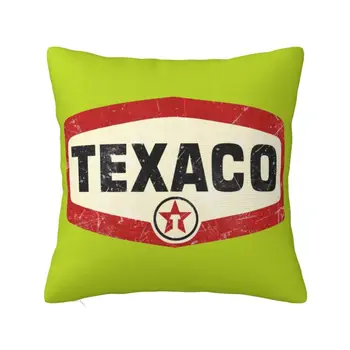  Винтажный Чехол Для Подушки С Логотипом Texaco, Бархатный Современный Чехол Для Наволочки, Украшение Гостиной