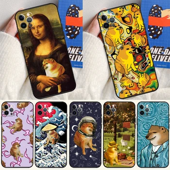 Чехол Doge Meme Cheems Cover Для iPhone 15 14 13 12 11 Pro Max XS XR X 12 13 Mini 7 8 15 Plus SE 2022 Fundas