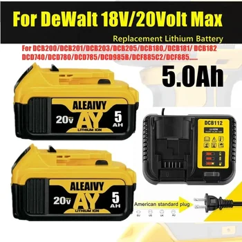  20V 5.0Ah подходит для Dewalt 18v 20V MAX DCB200 DCB201 DCB203 резервный электроинструмент аккумуляторная дрель литиевая батарея