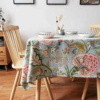  Цветная скатерть Morandi прямоугольный стиль хлопчатобумажный льняной стол обеденный стол чайная скатерть скатерть в пасторальном стиле