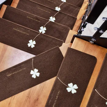  Неклеющийся самоклеящийся бытовой светящийся лестничный коврик Nordic Simple для лестницы из массива дерева