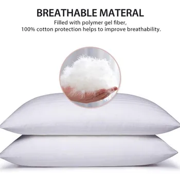 Высококачественная подушка для сна Core из пятизвездочного отеля, помогающая уснуть взрослому, подушка для шеи, подушка для кровати в семейной спальне, медленный отскок, 100% хлопок