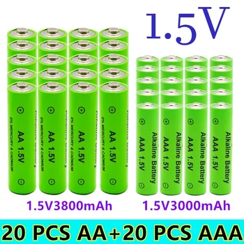  1,5 V AA 3800mAh + 1,5 V AAA 3000mah wiederaufladbare Alkaline batterie taschenlampe spielzeug uhr MP3 player batterie ersetzen