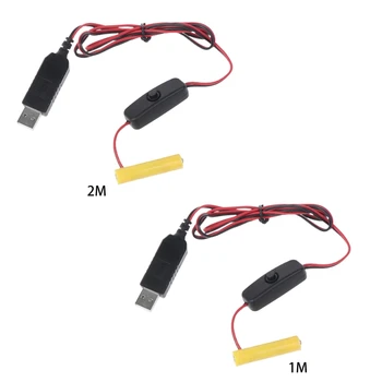  USB-кабель питания для AAA Замените 1 AAA для ClockToy Прямая поставка