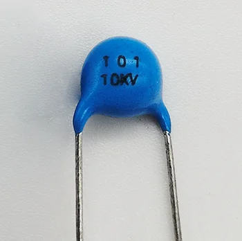  100ШТ Высокочастотный синий керамический конденсатор с чипом 10 КВ 101 К 100 пф высоковольтный источник питания керамический диэлектрический конденсатор