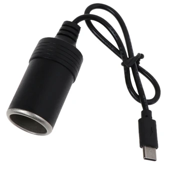  Кабельный Преобразователь USB C в автомобильный прикуриватель до 12 В 3A 36 Вт PD USB C Прямая поставка