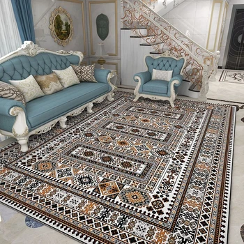  Ретро Персидские большие ковры для гостиной, украшения дома в спальне, коврик для большого крыльца, нескользящий коврик для дивана, журнального столика