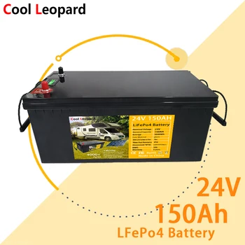  Литий-фосфатная батарея LiFePO4 24V 150Ah Встроенная система выработки солнечной энергии BMS Используется для наружного электроснабжения дома на колесах