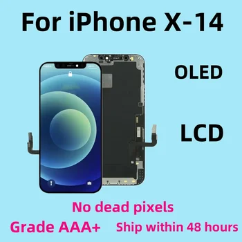  НОВЫЙ OLED-экран Для iPhone X XR XS MAX 11 12 PRO MAX ЖК-дисплей Для iPhone XS 11 13 14plus С поддержкой экрана 3D Touch True