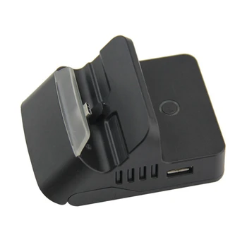  1 шт. Портативная зарядная база, конвертер видео 4K с тремя USB-разъемами, поддержка подключения джойстика для Nintendo Switch
