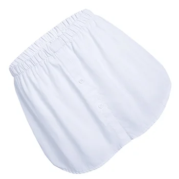  Модная юбка-удлинитель из искусственной юбки до половины длины, рубашка с нижней разверткой для женщин