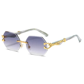  Солнцезащитные очки без шестигранной оправы Квадратные женские Ретро Мужские Солнцезащитные очки Брендовые Дизайнерские очки UV400 Оттенков Oculos Женские Gafas