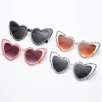  Солнцезащитные очки Black Diamond Heart, модные солнцезащитные очки в форме сердца, очки унисекс