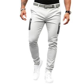  Повседневные классические брюки Flex цвета хаки с плоской передней частью, облегающие мужские брюки-чино из эластичной дышащей и мягкой ткани