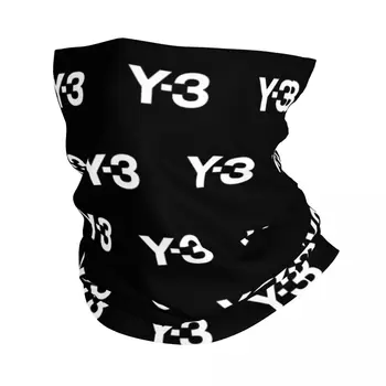  Бандана с логотипом Yohji Yamamoto Y3, шейный чехол с принтом, Модные Балаклавы, Маска, Шарф, повязка на голову, Спорт на открытом воздухе, Унисекс, для взрослых, можно стирать