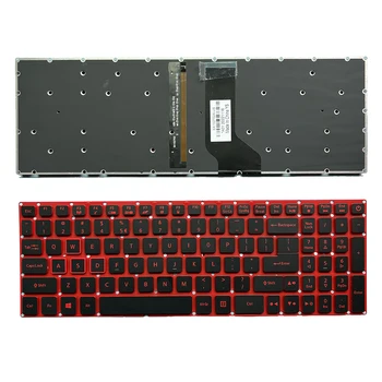 Новая клавиатура с подсветкой на русском языке для Acer Nitro 5 an515-41 an515-42 an515-51 an515-52, красная, розовая