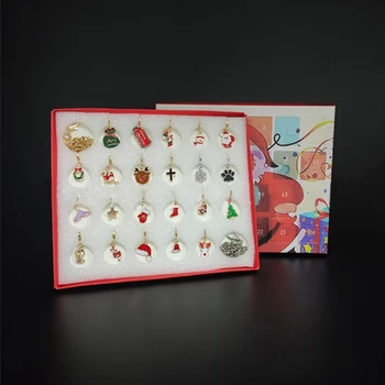  Браслеты с Рождественским адвент-календарем для детей и подростков DIY для изготовления ювелирных изделий blind box K92A