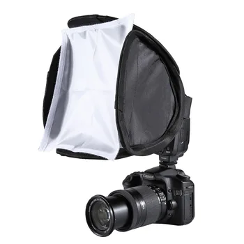  PULUZ 23x23 см Портативная Камера Студийная Вспышка Софтбокс Рассеиватель для 580EX 430EX 600EX для Canon Nikon Pentax Крышка Софтбокса