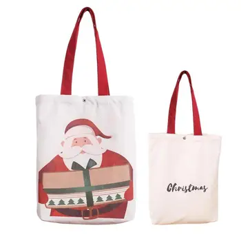 Рождественская сумка Санта-Клауса, подарочная сумка Санта-Клауса, сумки для покупок, повседневная сумка через плечо для путешествий, вечеринок, школьной работы