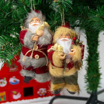  Рождественские Подвески Санта Клаус Детские Игрушки Веселые Рождественские Украшения Для Дома Рождественский Орнамент Рождественские Подарки Новый Год 2021