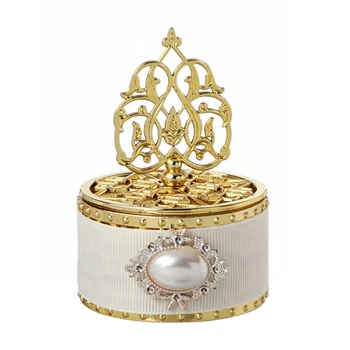  Роскошная золотая коробка для конфет с бусинами-башнями, коробки для конфет для свадьбы, прямая поставка