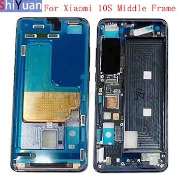  Корпус Средняя Рамка ЖК-Рамка Для Телефона Xiaomi Mi 10S Металлические Запасные Части Для ЖК-рамки