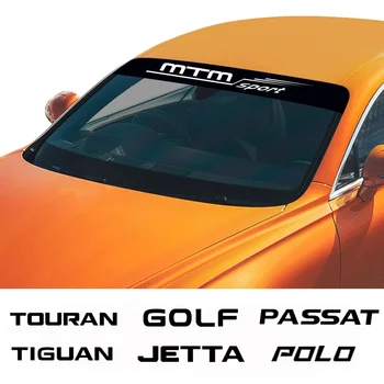  Автомобильный Солнцезащитный Козырек Ветровое Стекло Наклейка на Лобовое Стекло для VW Beetle CADDY GOLF GTD JETTA MTM PASSAT Polo TIGUAN TOUAREG TOURAN