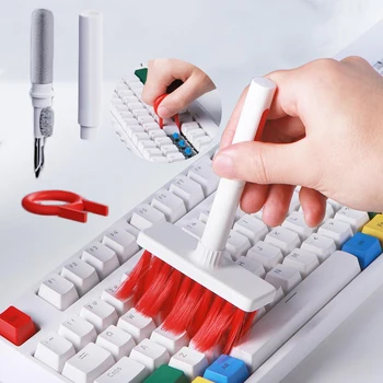  Набор для чистки клавиатуры 5 в 1, щетка для чистки компьютера, очиститель наушников, ручка для гарнитуры, инструменты для чистки телефона iPad, съемник колпачка для ключей