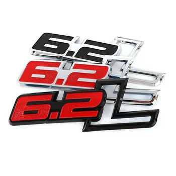  3D Автомобильные Наклейки Эмблема Авто Значок Багажника Наклейки для Ford F150 6.2L Hummer H2 Chevrolet C7 Camaro 6.2 L Mercedes Dodge Challenger