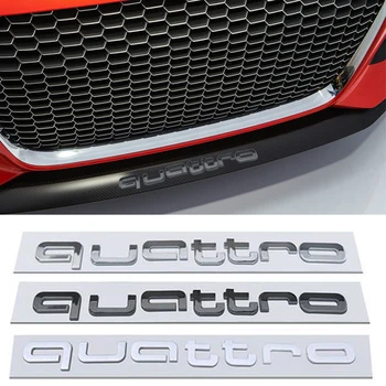  Для Quattro S3 S4 A3 A4L A5 A6L A7 Q3 Q5 Q5L Q7 RS7 RS5 RS4 RS3 RS SQ5 SQ3 ABS Автомобильные Наклейки Передний Задний Багажник Эмблема Значок Наклейки