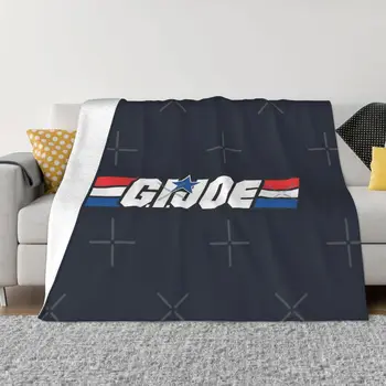  Ультрамягкое одеяло из микрофлиса с логотипом Gi Joe