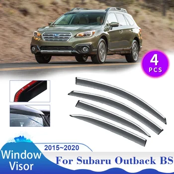  Для Subaru Outback BS Legacy 2015 ~ 2020 2016 Оконный Козырек Вентиляционное Отверстие Автомобиля Дымоотражающие Чехлы Боковая Защита От Солнца И Дождя Внешние Аксессуары