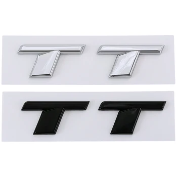  3d ABS Хром Черный Буквы Логотипа TT Эмблема Багажника Автомобиля Значок Наклейка Для Audi TT RS MK1 8N 8J MK3 8S MK2 TT Стикеры Аксессуары