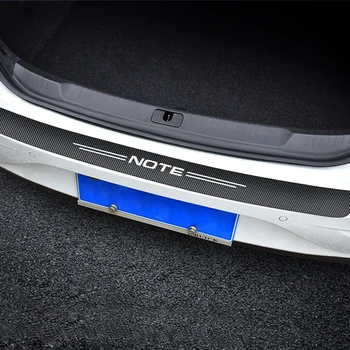  1 шт. автомобильные наклейки из углеродного волокна в багажнике автомобиля для автомобиля Nissan NOTE Автомобильный