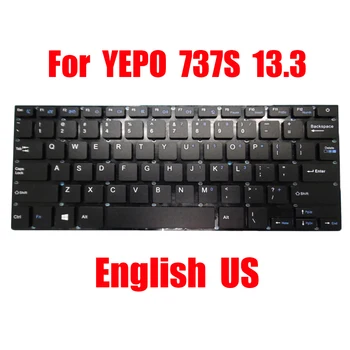  Клавиатура для ноутбука YEPO 737S 13.3 Английский АМЕРИКАНСКИЙ черный Без рамки Новый