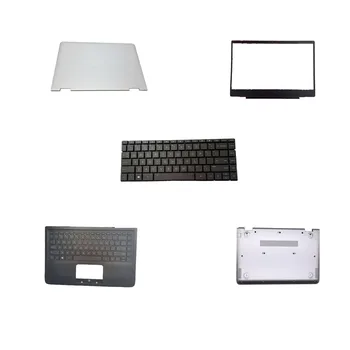 Клавиатура ноутбука Верхний регистр Верхняя задняя крышка ЖКдисплея Нижний корпус для HP ProBook 445R G6 Черный США