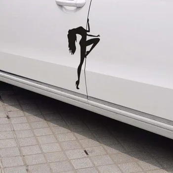  Светоотражающие автомобильные чехлы Девушка Танцует на шесте Наклейка на дверь автомобиля и отличительные знаки для Volkswagen Octavia Ford Fiesta Kia Opel Peugeot