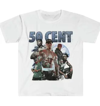  Футболка 50 Cent, переделанная в стиле 90-х, футболка с длинными рукавами TE7343