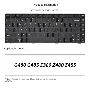  замените костюм для клавиатуры ноутбука LENOVO G480 G485G400 G405 G410 G490 Z480 Z485