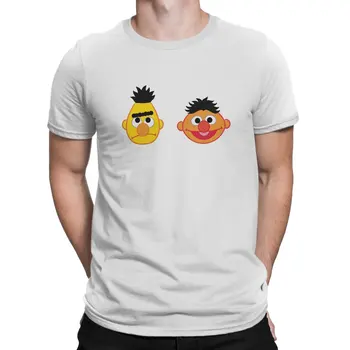  Улица Сезам, футболка с эмодзи Берта Эрни, графические мужские топы, Винтажная Модная Летняя уличная одежда, футболка Harajuku