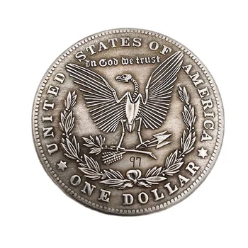  Памятные монеты 1902 года Wanderer Morgan, серебряные тарелки, поделки, коллекционные монеты, украшения для дома, подарки, монета Медузы